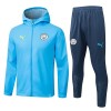 Manchester City Trenings Hettejakke Set 2025-26 Blå Manchester City Trenings Hettejakke Set 2025-26 Blå